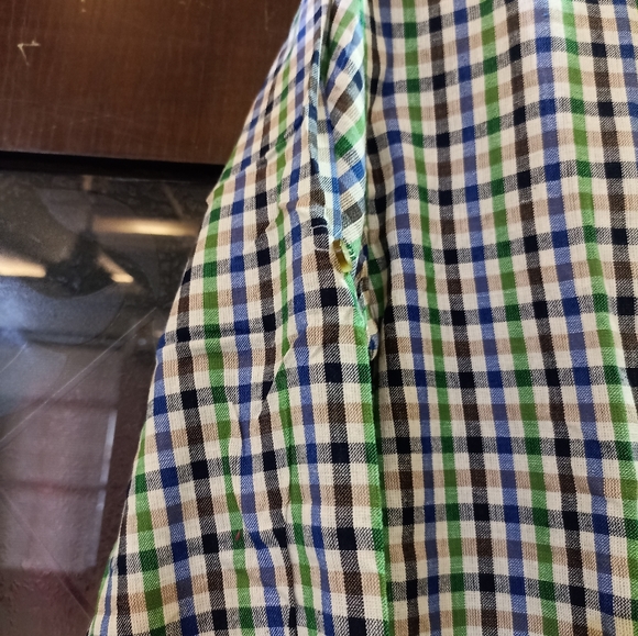 Check button down cotton collar shirt( size L) - Picture 2 of 7